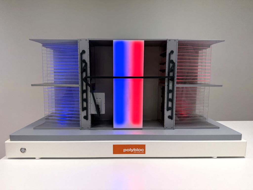 Maquette fonctionnelle ACCUBLOC interactive | MTC Modellbau®